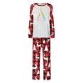 thumbnail image 5 of REORIAFEE Matching Pajamas for Family Christmas 2 Piece Loungewear Long Sleeve Top and Pant Plaid Soft Lightweight Sleepwear Red S-2XL, 5 of 7