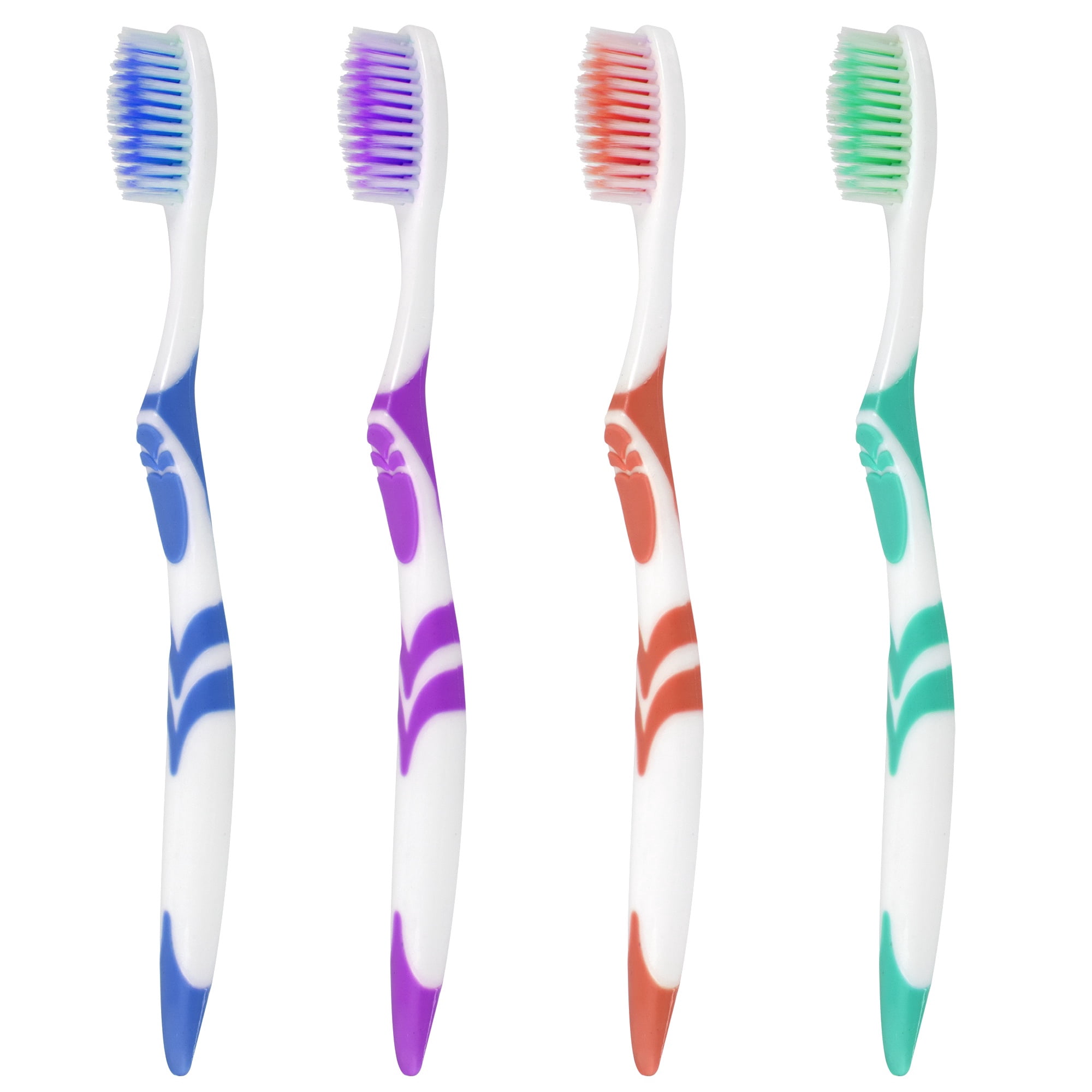 100 Pack 46 Soft Bristle Head Toothbrushes in Assorted Colors - Hospitality, Hotel, Homeless Shelter, Donation, Charity Drive, Disaster Relief Supplies - 100 Brushes