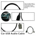 thumbnail image 3 of BrowQuartz Car USB Audio Cable Connector Vehicle Truck Auto Adapter Professional Automobile Maintenance Conversion Part Accessories, 3 of 6