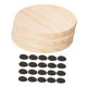 thumbnail image 2 of 5 Posavasos de Madera Sin Terminar de 4 Pulgadas para Decoración Del Hogar, Multifuncionales, con Almohadillas Antideslizantes, Resistentes Al P, 2 of 9