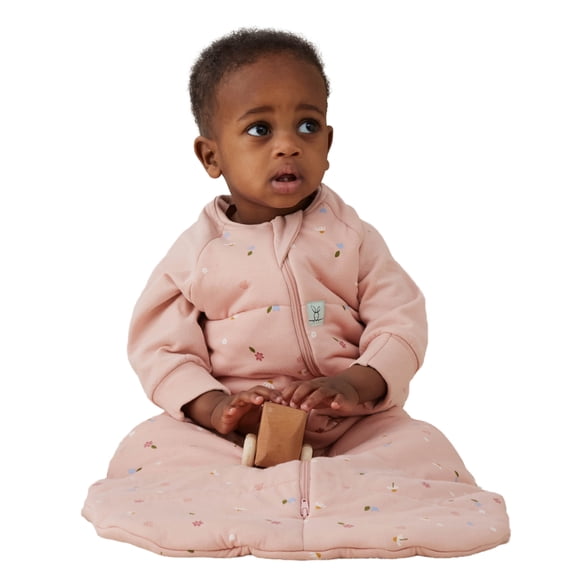 ergoPouch Baby Sleep Sack with Sleeves 3.5 TOG, Organic Cotton Wearable Blanket, Daisies, 3-12 Months