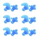 thumbnail image 1 of Tapones para los oídos ANGGREK de Silicona Azul para natación, 1 of 8