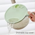 thumbnail image 2 of EUDIDV Leakproof Hand- Rice And Vegetable BasketFruit And Vegetable Drainage BasketRefrigerator Freshness Container Leakproof Food Box, 2 of 6