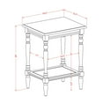 thumbnail image 5 of East West Furniture Bedford Wood End Table with Open Storage in Urban Gray, 5 of 6