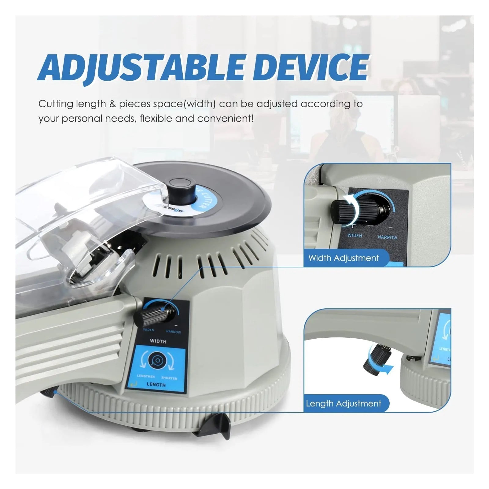 Tape Machine Automatic Tape Cutting Machine 3-25MM Paper Cutter Tape Dispenser Office Packaging Tools