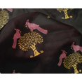 thumbnail image 4 of oneOone Silk Tabby Fabric Bird & Tree Block Print Fabric By The Yard 42 Inch Wide, 4 of 4
