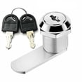 thumbnail image 2 of Cam Lock Security Lock 16-40mm Cabinet Cam Lock Door Barrel Drawer Filing Cabinet Post Mail Box Furniture Locker Cupboard 2 Key, 2 of 4