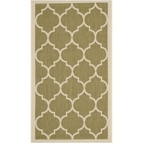 Safavieh Courtyard Alyssa Geometric Indoor/Outdoor Area Rug, 2' x 3'7", Green/Beige