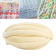thumbnail image 6 of S SERENABLE Chunky Yarn Jumbo Tubular Yarn Hand Knitting Washable Crocheting Bulky Yarn Arm Knit Yarn for Crochet Rug Making Blanket Mat milk white, 6 of 8