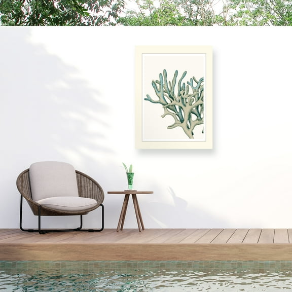 Fab Funky 'Blue Underwater Scenes 1 C' Outdoor Canvas 32x22