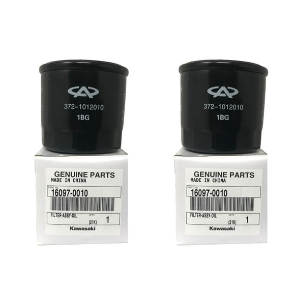 2 Pack Kawasaki OEM Replacement Oil Filter 16097-0010