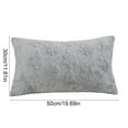 thumbnail image 3 of Christmas Snowflake Tree Decorative Lumbar Pillow Covers, Soft Plush Farmhouse Throw Cushion Cases for Xmas Winter Holiday Home Decor, Gray, 3 of 6