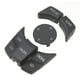 thumbnail image 5 of Kit de perilla de botón de control multimedia de consola central Reemplazo de cubierta de botón multimedia elegante antiarañazos para serie 1 3 5 Negro mate, 5 of 10