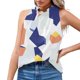 thumbnail image 2 of Camiseta sin mangas estampada a la moda para mujer, blusa, Tops informales Pompotops  lopia1000271, 2 of 5