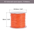thumbnail image 2 of Beading Thread Bracelet Weave Bead Craft Cord 2.5mm 78M/Roll (85-Yards) Decorative String, Orange, 2 of 7