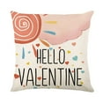 thumbnail image 5 of 4 Pcs Valentine's Day Pillow Covers, 17.7'' x 17.7'' Love Heart Throw Pillow Covers Polyester Cushion Cases for Sofa Couch Valentine Decorations, 5 of 5