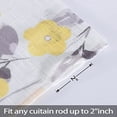 thumbnail image 4 of Kitchen Curtains for Windows Linen Textured Window Curtains for Bedroom Rod Pocket Window Treatments for Living Room, 26" X45", Yellow, 1 pc, 4 of 7