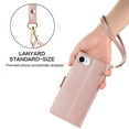 thumbnail image 2 of Compatible with iPhone 16e Wallet Case with Credit Card Holder & Cash Slot, RFID Blocking Durable PU Leather Flip Magnetic Protective Stand Cover Wrist Strap Women Men,Rosegold, 2 of 7