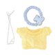 thumbnail image 3 of Ropa para Muñecas de 17 Cm, Bonito Traje para Muñecas, Accesorios para Muñecas de Moda, Disfraz, Ropa para Muñecas para Fiestas de Regalos Y Cumpleaño Amarillo, 3 of 8