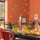 thumbnail image 4 of Pegatina de pared de mandarina naranja, pegatinas de pared de cosecha de otoño, hojas de naranja, arte de pared extraíble, papel tapiz autoadhesivo, 4 of 9