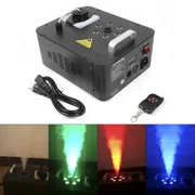 Fichiouy 3IN1 DMX 512 Fog Machine Indoor Geyser Smoke Jet Fog Machine with Control for Stage DJ 900W