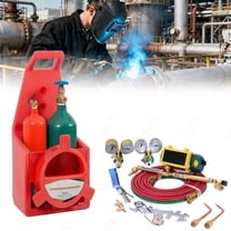 Ynce Oxygen Cylinder Welding Torch Kit,Oxyacetylene Torches Long Pipe Brass Nozzle Welding Torch Kit with Gauge Oxygen Acetylene Welding Cutting Torch Kit
