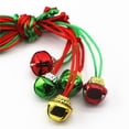 thumbnail image 2 of Collar con campana de Navidad, pulsera, colgante de decoración navideña para el hogar, collar con campana de cruz para niños, 50 piezas, 2 of 5