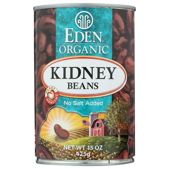 Eden Organic Kidney Beans, No Salt Added, 15 Ounce Cans