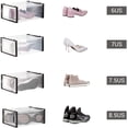 thumbnail image 6 of Shoe Boxes Set of 18 Shoe Storage Organizers Stackable and Foldable for Sneakers Fit up to US Size 11, 6 of 6