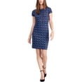 thumbnail image 1 of I.N.C Robe Droite Carrée Lucide pour Femmes, Multicolore, Grand, 1 of 1