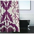 thumbnail image 3 of Simply Daisy Bombay 6 Polyester Shower Curtain, Purple, 3 of 3