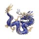thumbnail image 1 of Broche de dragón estilo chino, suéter, vestido de fiesta, disfraz, chal, cárdigan de boda. Azul, 1 of 9