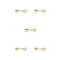 thumbnail image 1 of Sonducket Anillo para pezones con barra, accesorio de moda exquisito, accesorios de joyería, decoración corporal atractiva para mujeres, Cum-Here dorado Dorado Cum-aquí 5piezas Sonducket CBP223714, 1 of 5