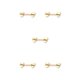 thumbnail image 2 of Minnieouse Anillo para pezones con barra, accesorio de moda exquisito, accesorios de joyería, decoración corporal atractiva para mujeres, Dorado Cum-aquí 5piezas, 2 of 6