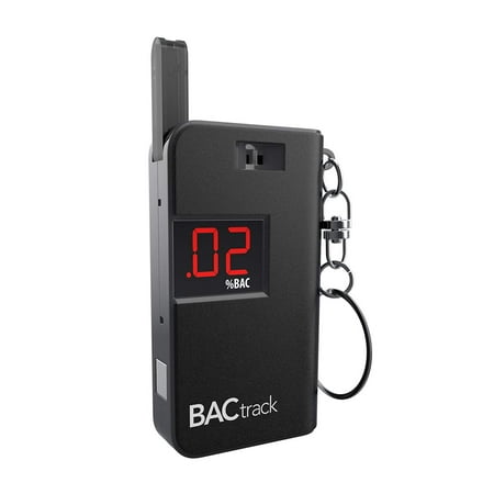 Keychain Breathalyzer Portable Keyring Breath Alcohol Tester, Black, Advanced MicroCheck Sensor Technology - BACtrack's proprietary sensor technology delivers reliable,.., By BACtrack