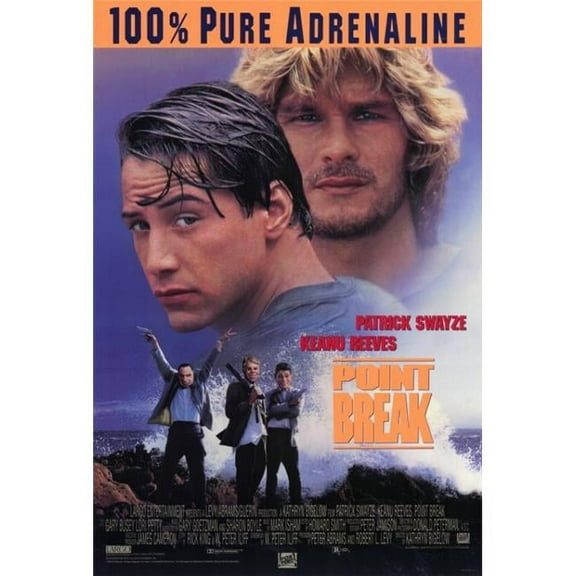 Pop Culture Graphics MOVAF1326 Point Break Movie Poster Print, 27 x 40