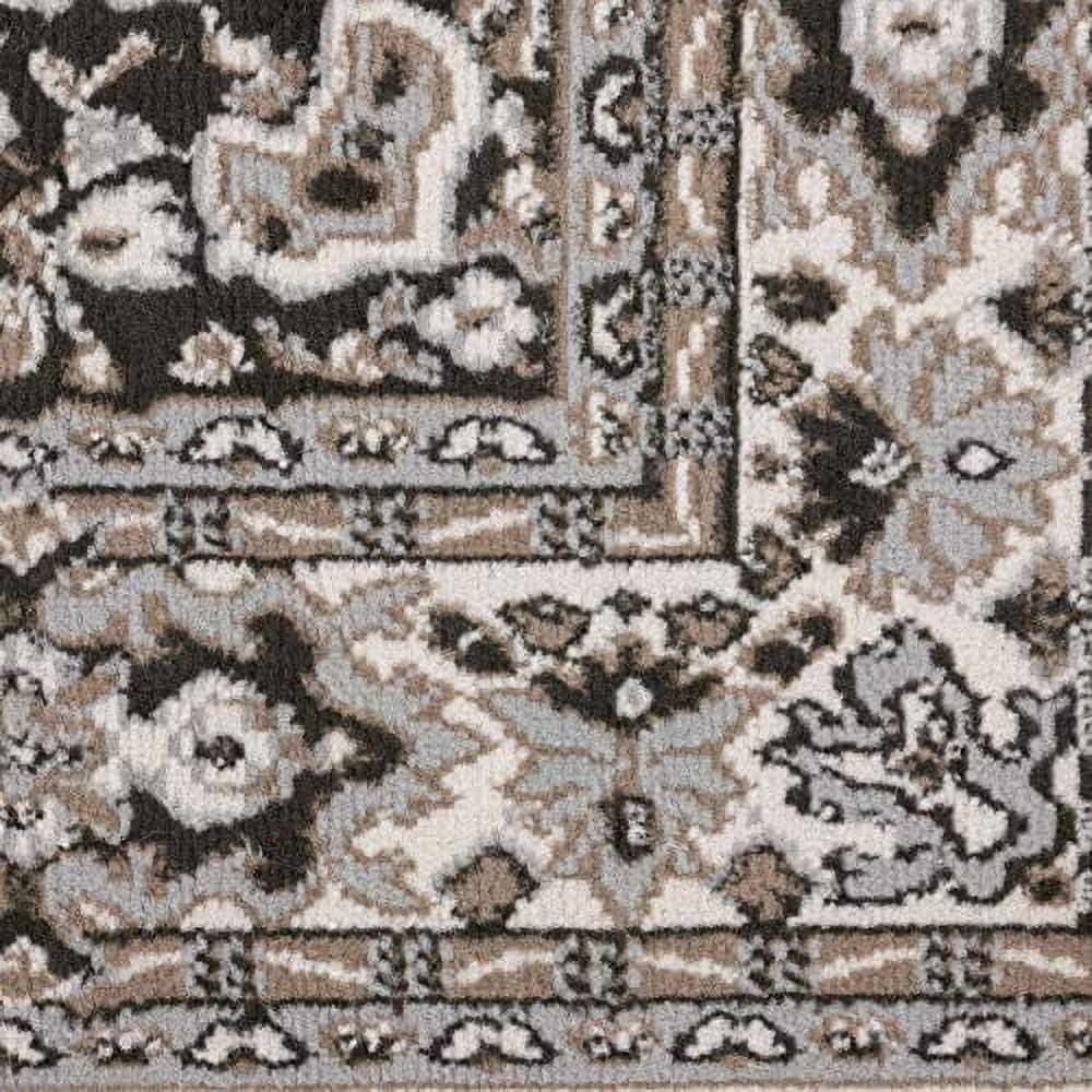 Home Dynamix Premium Sakarya Traditional Medallion Area Rug, Ivory/Taupe, 7'9"x10'8"