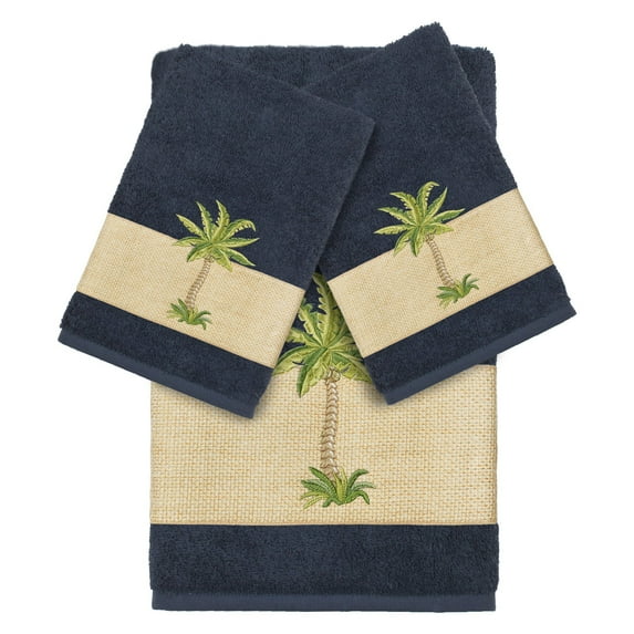 Linum Home Textiles Colton Embellished Turkish Cotton Towel Set