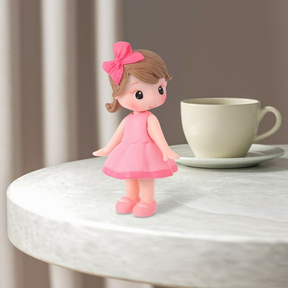 NIAIZEK Adorable Doll Figures Birthday Cake Ornament Model Collection Figurine Toys(3.54X1.97X0.39in)