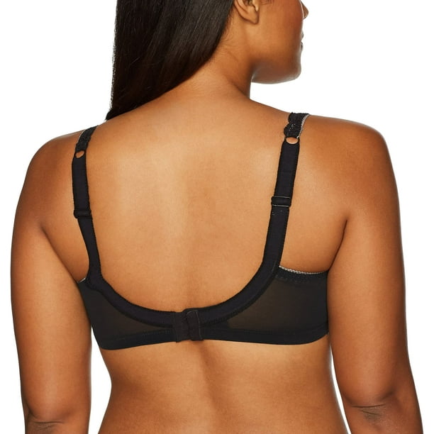 Playtex Womens Love My Curves Sexy Lift Underwire Bra, 40DDD, Black 