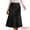 Black, variant on DARING DIVA Women's High Waist Fall Stretchy Fishtail Cable Knit Midi Skirts L Camel