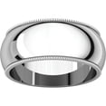 thumbnail image 1 of 10mm Platinum Milgrain Wedding Band Solid 950, 1 of 1