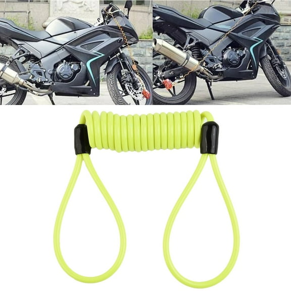 Disc Lock Reminder Minder Disk Cable Coil Motorcycle Motorbike Scooter Security