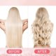 thumbnail image 2 of ER Rodillo de pelo suave y flexible, 18 piezas, rizadores de pelo rosa, rodillos de espuma flexible para dormir para cabello DIY, rizadores de pelo largo, corto, grueso y fino, herramientas de peinado para mujeres y niñas Rojo Verde, 2 of 5