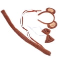 thumbnail image 3 of KAKOWELY juego de accesorios para juegos de rol de mono, diadema de mono, pajarita, cola de mono, suministros para cosplay de mono, 3 of 4
