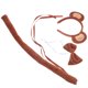 thumbnail image 3 of KAKOWELY juego de accesorios para juegos de rol de mono, diadema de mono, pajarita, cola de mono, suministros para cosplay de mono, 3 of 4