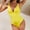 Yellow swimsuit for women, variant on Bathing Suit for Women Wycnly Womens One-Piece Swimsuit Swimsuit for Women Summer Slim Fit Modest Swimwear with Chest Pad Ladies Girls Solid Sports Athletic Swimsuit
