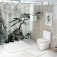 thumbnail image 7 of Orinice Mountain Tree Ladder Bathroom Decor Set - Colorful Luxurious Polyester Fabric Shower Curtain with Hooks 69x72, 7 of 7