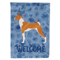 Carolines Treasures CK6201GF Basenji Welcome Flag Garden Size Small multicolor