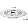 thumbnail image 2 of unbranded 2Ud Colador Para Lavabo De Inoxidable Con De Orificios Para Cocina Y, 2 of 6
